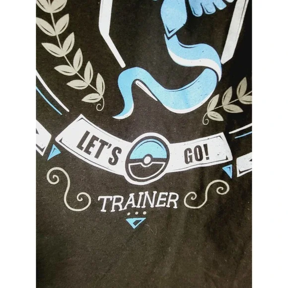 Team Mystic L Pokemon‎ Tee Fury Women's T-Shirt Black SS Pre-Shrunk NWOT - Picture 5 of 5